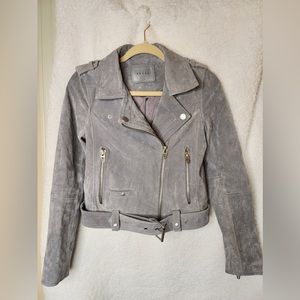BlankNYC Grey Suede Jacket
